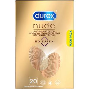 Durex Condooms Nude - Latexvrij - 20 stuks - 5 Stuks - Voordeelverpakking