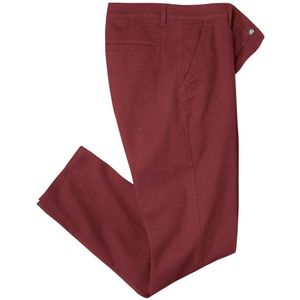 ATLAS FOR MEN - Bordeauxrode chino - Heren - Verkrijgbaar in grote maten - W28