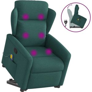 vidaXL - Sta-op-massagestoel - Donkergroen - Verstelbaar