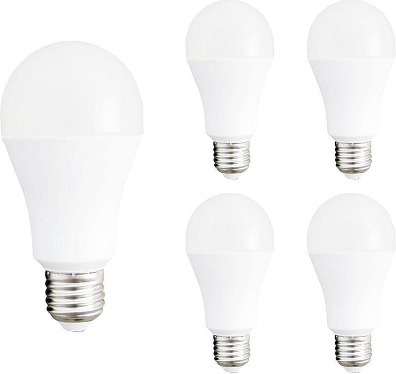 VITO LED Lamp A60 E27 - 15W (vervangt 120W) - 1500lm - 6400K - Ø60mm - 220-240V - Energiezuinig - 5 stuks