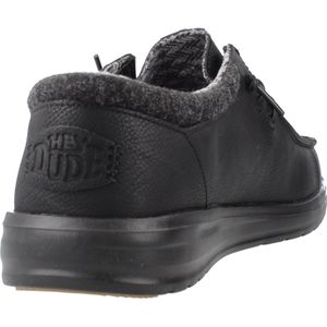 HEYDUDE - Paul - Herenschoenen - Zwart - Veterschoenen