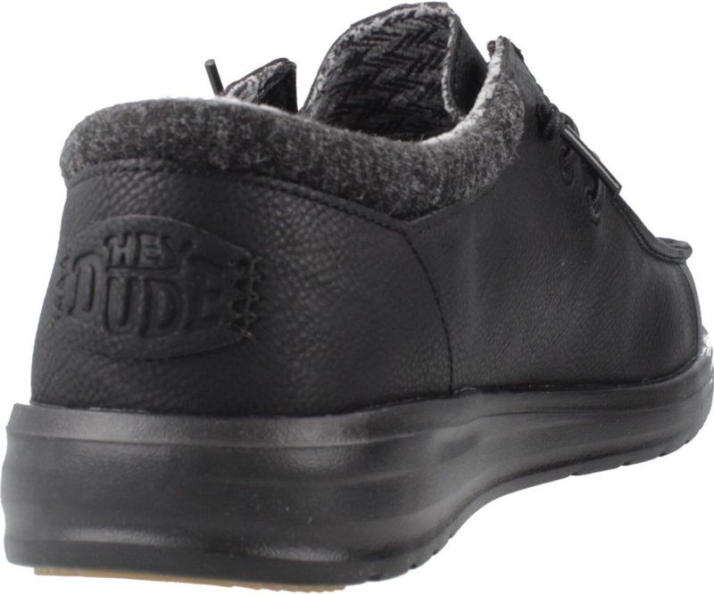 HEYDUDE - Paul - Herenschoenen - Zwart - Veterschoenen