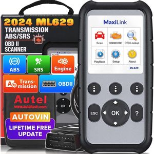 OBD2 Diagnoseapparaat Scanner voor Automatische VIN en DTC Opzoeking, 4 Systeemdiagnostiek, Levenslang Ondersteuning, Versie 2024