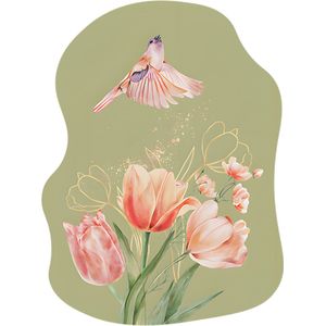 Muurdecoratie Spring Time - Organische Vormen 30x40cm | Natuurlijke Afbeeldingen en Kleuren