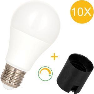 Bailey - 146145 - Combi LED Lamp - E27 Lamphouder Plug-in - 10-Pack - 8.5W - 806Lm