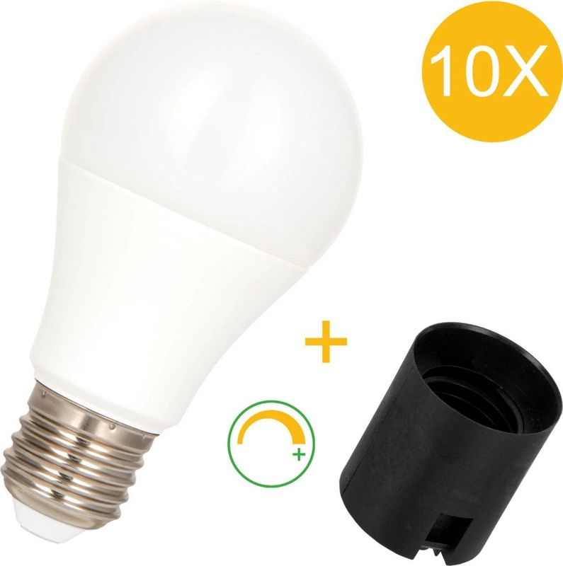 Bailey - 146145 - Combi LED Lamp - E27 Lamphouder Plug-in - 10-Pack - 8.5W - 806Lm