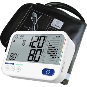 Visomat ComfortXXL Bovenarm Bloeddrukmeter – Groot Manchet (32–52 cm) – Digitale Meting met Hartslag & Aritmie Detectie – Klinisch Getest – Aanbevolen door Hartstichting – Nieuw model 2026