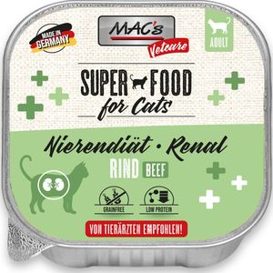 MAC’s Vetcare Kattenvoer - nierdieet kat - Rundvlees - 8 x 100g