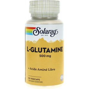 Solaray L-Glutamine 500 mg 50 Plantaardige Capsules