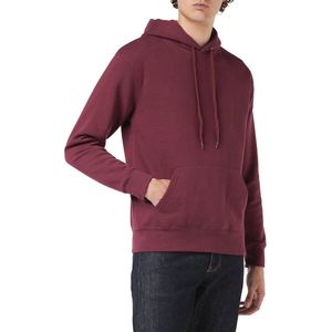 Heren capuchontrui met koord en kangoeroezak