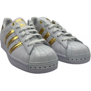Adidas Superstar Metal Toe - Dames - Sneaker - Goud/Wit-Maat 36 2/3