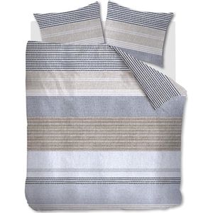 Ariadne at Home Stitches dekbedovertrek - Tweepersoons - 200x200/220 - Grijs