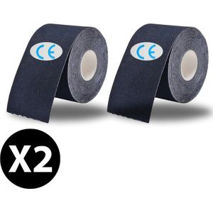 CREATE PERFORMANCE - Kinesiotape - Fysio Tape - Sport tape - 2 Stuks - Zwart