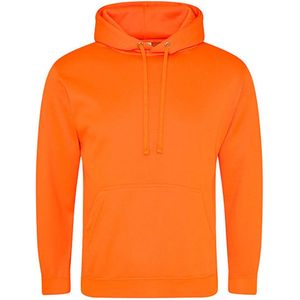 Vegan Unisex Hoodie 'Electric' met capuchon Orange - XL