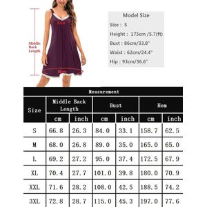 Sexy mouwloze pyjamaset voor dames - Katoenen nachthemd met V-hals en kant