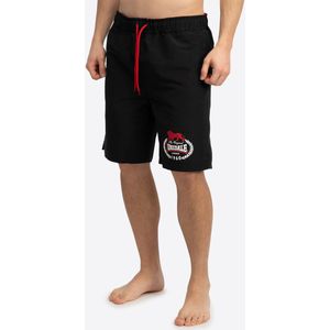 Lonsdale - Ventnor - Beachshorts - Zwart/Rood/Wit - Normale Passform