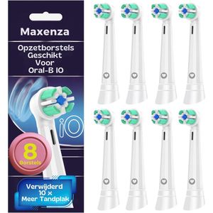 Maxenza Opzetborstels geschikt voor Oral B iO tandenborstels - 8 Borstels - Geschikt voor oral b io opzetborstel