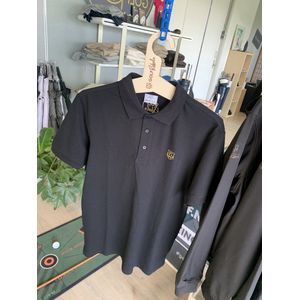 GOLFREBELS HEREN STRETCH GOLFPOLO - ZWART
