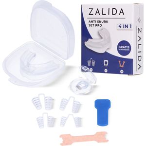 Zalida Anti Snurk Beugel - 4 in 1 Set - Snurkbeugels - Neusstrips - Anti Snurk Neusspreider - Neusclip - Snurken Anti - Incl. Gratis E-Book