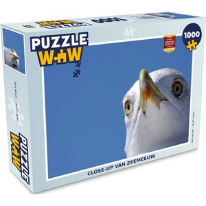 Puzzel Zeemeeuw - Vogel - Blauw - Legpuzzel - Puzzel 1000 stukjes volwassenen