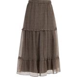 DreiMaster - Maxi Rok - Olijf - Dames - A-lijn