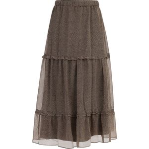 DreiMaster - Maxi Rok - Olijf - Dames - A-lijn