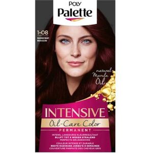 Schwarzkopf Poly Palette - Haarverf - 1-08 - Mahoniezwart - 115ml x 3