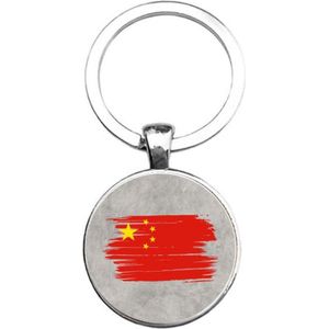 Sleutelhanger Glas - Vlag China
