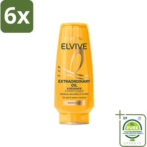 L'Oréal Elvive Extraordinary Oil Conditioner 200 ml - Voordeelverpakking - 6 stuks - Droog haar conditioner - Haarverzorging droog haar