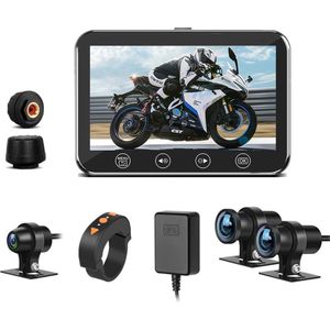 Motorfiets Dashcam Waterdicht met Nachtzicht en G-Sensor - Veilige Ritten Verzekerd