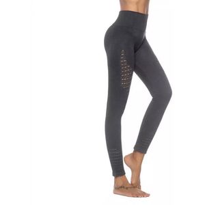 Fitness/Yoga legging - Highwaist - Fitness legging - sport legging Stretch - squat proof - Zwart - Large