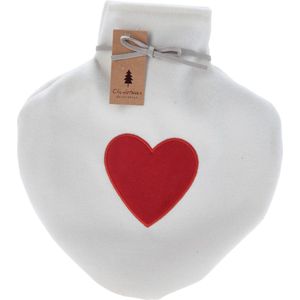 Home & Styling Warmwaterkruik Hartje - 0,85L - 26cm - Wit