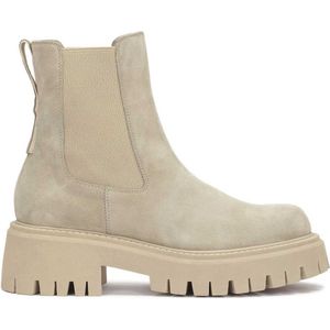 Kazar - Chelsea Laarzen - Beige - Suède - Geitenleren Voering