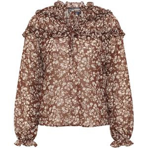 DreiMaster Blouse met ruches bridgeport