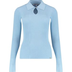 Harper & Yve Yenn-ls Truien & vesten Dames - Sweater - Hoodie - Vest- Blauw - Maat M