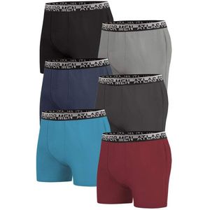 ATLAS FOR MEN - Set van 6 boxers top comfort - Heren - Verkrijgbaar in grote maten - L