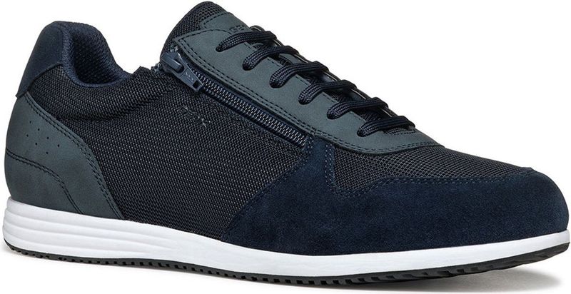 Geox - Arthien - Sneakers - Groen - Mesh en Suède