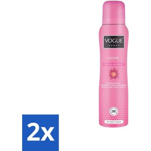 Vogue Adore Parfum Deodorant 150 ml - Voordeelverpakking - 2 stuks