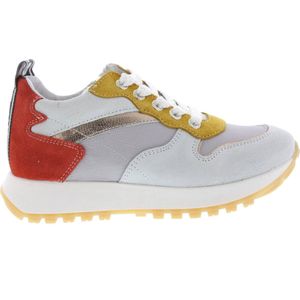 Meisjes Veterschoenen Develab 41334-399 Sneaker Geel - Maat 38