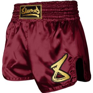 8 WEAPONS - Strike - Muay Thai Kickboxing Short - Rood Goud