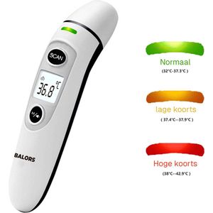 BALORS® Oorthermometer - Koortsthermometer - Oorthermometer volwassenen - Thermometer koorts - Thermometer Baby - Oorthermometer kinderen - Digitaal display