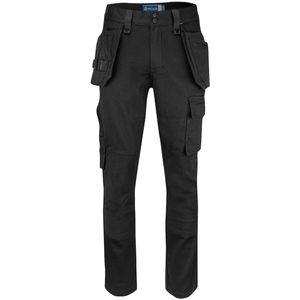 Projob 5560 Stretchbroek Met Kniezakken en Spijkerzakken Katoen 645560 - Zwart