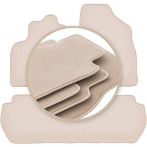 PREMIUM beige matten voor: Citroen Berlingo II Multispace 2008-2018