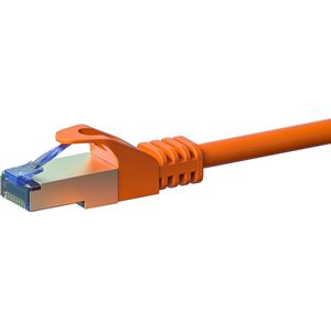 Danicom CAT6a S/FTP (PIMF) patchkabel / internetkabel 0,50 meter oranje - netwerkkabel