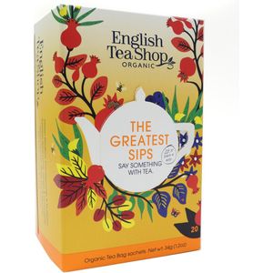 English Tea Shop - The Greatest Sips - Say Somthing With Tea - assortiment - biologisch - 20 theezakjes