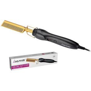 Professionele Elektrische Hot Comb – Verstelbare Temperatuur 80°-210° – Snelle Opwarming – Anti-Frizz Haarstyling Kam