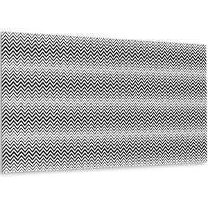 Tulup PVC Wandpaneel - Abstract Patroon Vinyl Wandpaneel - 100 cm x 50 cm - Zwart en wit Wandpaneel Zelfklevend - 1 stuk - Vinyl Wandbekleding - Geometrisch Wandbekleding - Wandpaneel PVC - Plaktegels Keuken en Badkamer