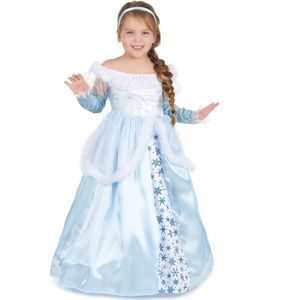 Blauwe prinsessen kostuum voor meisjes - Verkleedkleding - 116/122