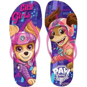 Teenslippers PAW Patrol Skye & Liberty - flipflop - Paars - maat 32/33