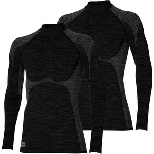 Heatkeeper thermo premium heren shirt 2-pack - Zwart - L